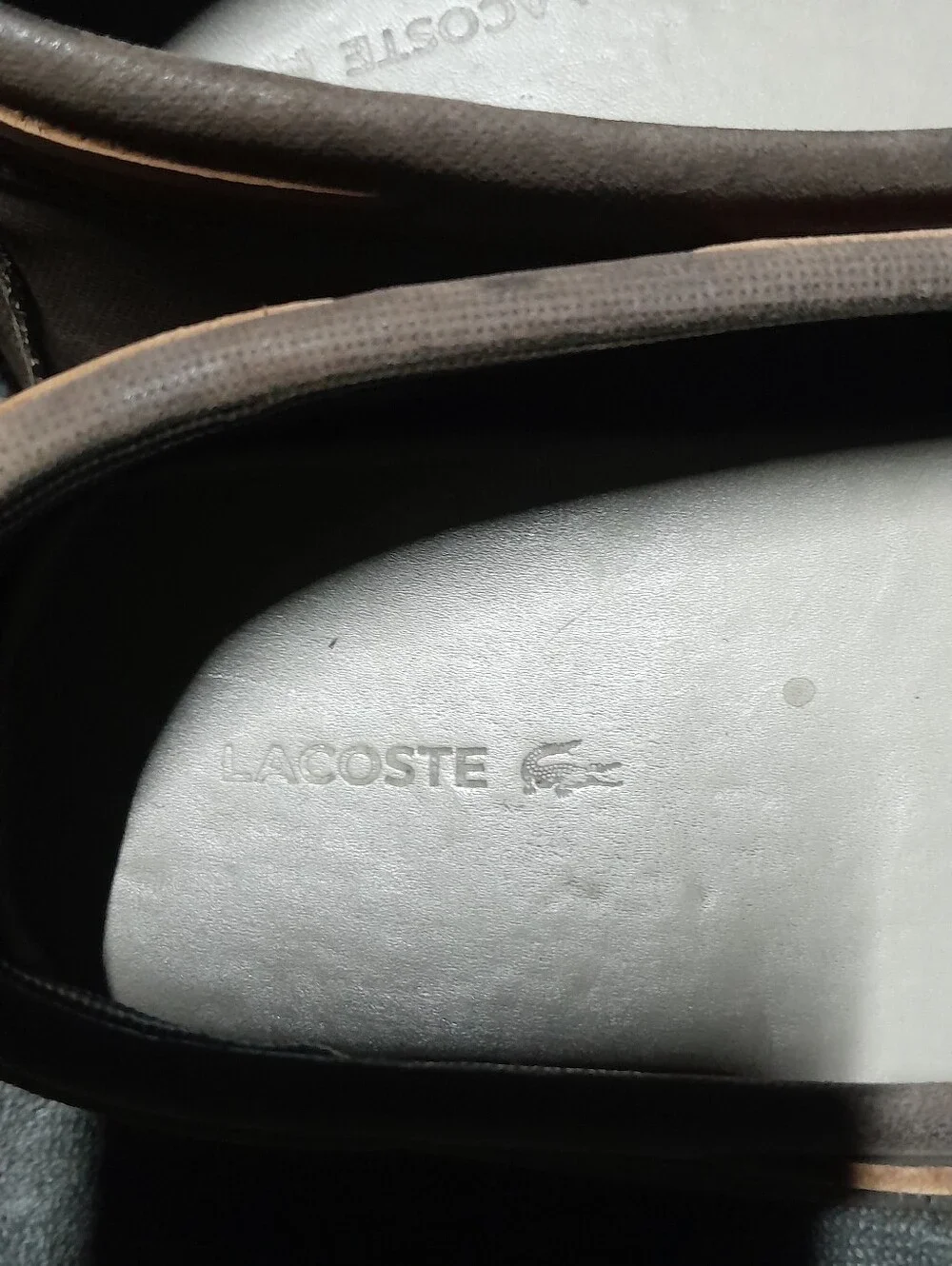 Lacoste Men’s Brown Leather Tassel Loafers